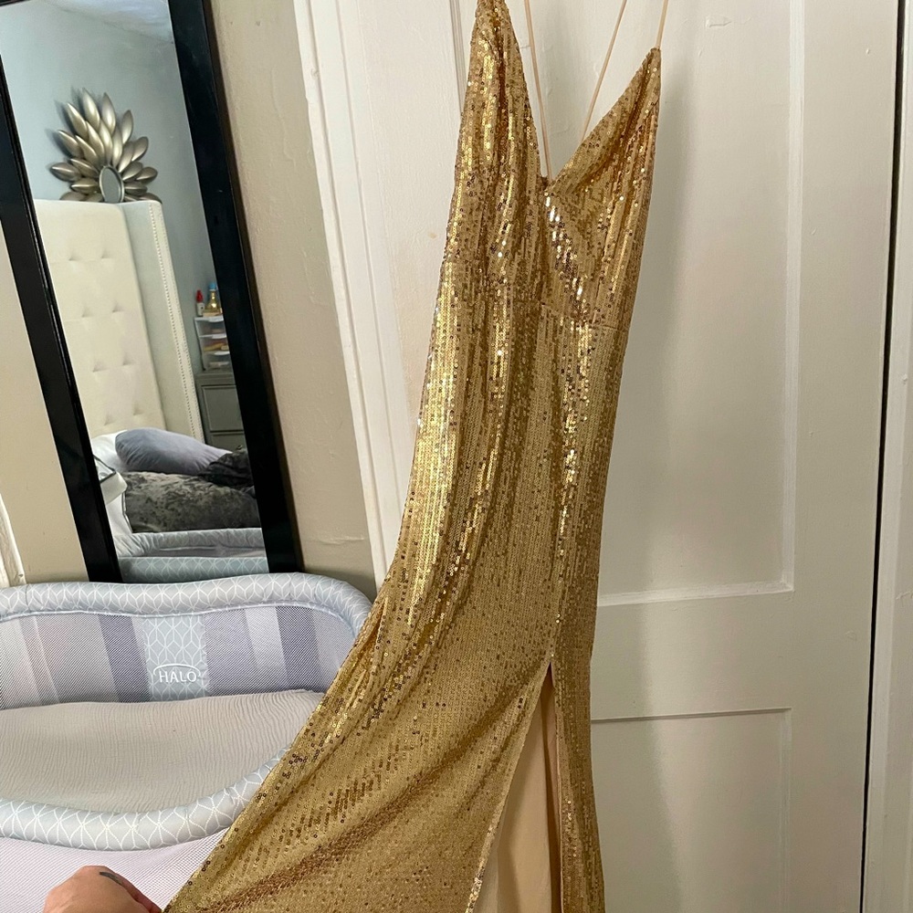 Fashion Nova Gold Gown